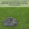 Decorative Outdoor Weather-Resistant Artistic Artificial Faux Stone Rock, Garden Patio Granite Grey Fiberglass Stone